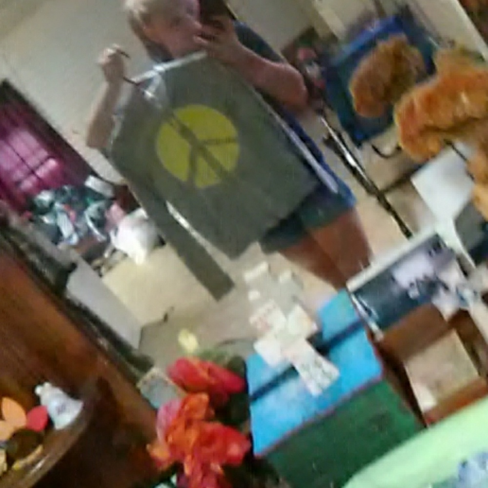 A light Zip up peace jacket
